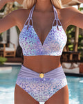 Herminia™ | Kaksiosainen bikini näyttävällä kuosillisella yläosalla