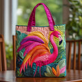 Käsintehty laukku | Sateenkaariflamingo