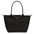 Taitettava kassi, keskikokoinen – musta kierrätyskangas