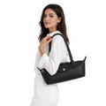 Le Pliage Xtra -nahkainen East-West-laukku – musta