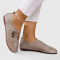 Valeria | Beige mokkasiini koristenapilla