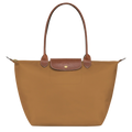 Longchamp Le Pliage – suuri ostoslaukku, Vaaleanruskea