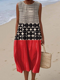 Jane™ | Vestido midi de bloques de color